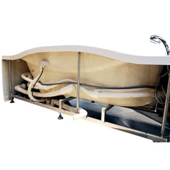 EAGO 6 ft Right Drain Acrylic White Whirlpool Bathtub w Fixtures - AM189ETL-L - The Home Selection