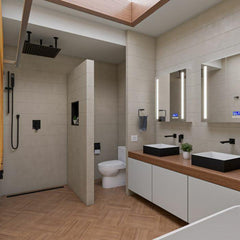 EAGO Dual Flush High Efficiency Low Flush Eco-Friendly White Toilet - TB359 - The Home Selection