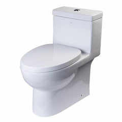 EAGO Dual Flush High Efficiency Low Flush Eco-Friendly White Toilet - TB359 - The Home Selection