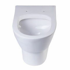 EAGO Modern Wall Mounted Dual Flush White Ceramic Toilet Bowl - WD332 - The Home Selection