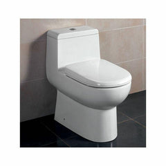 EAGO One Piece Dual Flush High Efficiency Low Flush White Toilet - TB351 - The Home Selection