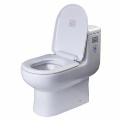 EAGO One Piece Dual Flush High Efficiency Low Flush White Toilet - TB351 - The Home Selection