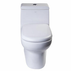 EAGO One Piece Dual Flush High Efficiency Low Flush White Toilet - TB351 - The Home Selection