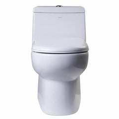EAGO One Piece Dual Flush High Efficiency Low Flush White Toilet - TB351 - The Home Selection