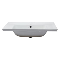 EAGO White Ceramic 32"x19" Rectangular Drop In Sink - BH003 - The Home Selection