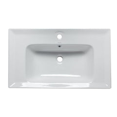 EAGO White Ceramic 32"x19" Rectangular Drop In Sink - BH003 - The Home Selection