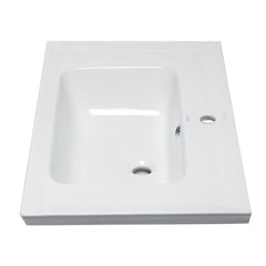 EAGO White Ceramic 32"x19" Rectangular Drop In Sink - BH003 - The Home Selection