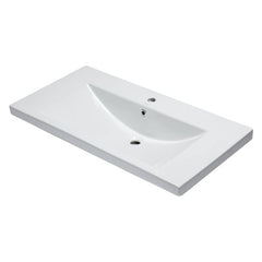 EAGO White Ceramic 40"x19" Rectangular Drop In Sink - BH002 - The Home Selection