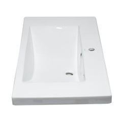 EAGO White Ceramic 40"x19" Rectangular Drop In Sink - BH002 - The Home Selection