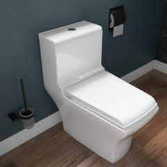 EAGO White Dual Flush High Efficiency Low Flush Eco-Friendly Toilet - TB356 - The Home Selection