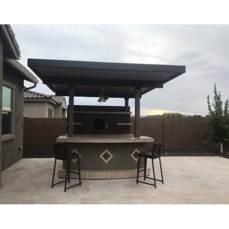 KoKoMo Key Largo Outdoor Kitchen With Built In BBQ Grill With 12 x 14 Patio Cover - KeyLargo