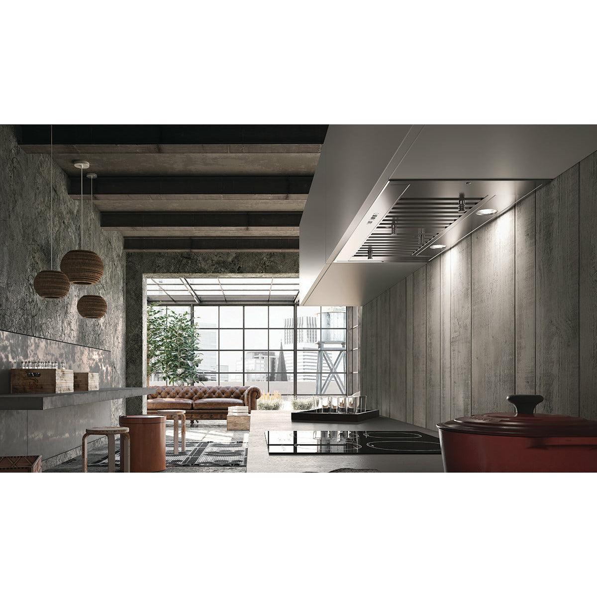 Faber Inca SD Insert Range Hood with Variable Air Management, Pro Blower, Pro Baffle Filters, Easy Snap Installation, Direct Rear Venting, Delay Auto-Off, LED Lighting, and Intensive Speed - The Home Selection