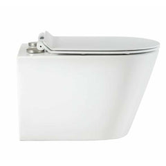 Swiss Madison Well Made Forever SM-WK465-01C - Calice Wall-Hung Round Toilet Bundle, Glossy White - SM-WK465-01C
