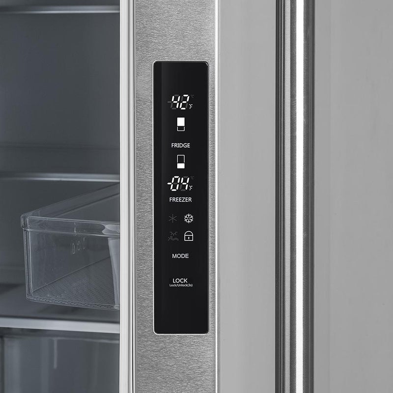 Forno 36" Moena French Door Refrigerator - 19 cu.ft with Double Freezer Drawer and Ice Maker - FFRBI1820-36S