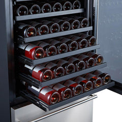 Forno 24'' Built-In Compressor Wine Cooler - Dual Zone - 108 Bottles - FWCDR6628-24S