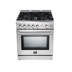 Forno Lseo 30" Gas Range with 5 Burners and Convection Oven - FFSGS6275-30