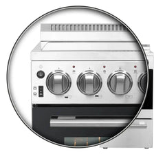 Forno 20" Pallerano Electric Range with 4 Burners in Stainless Steel - FFSEL6052-20 - The Home Selection