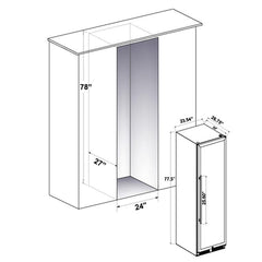 Forno 24'' Built-In Compressor Wine Cooler - Dual Zone - 108 Bottles - FWCDR6628-24S - The Home Selection