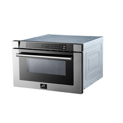 Forno 24 inch Microwave Drawer In Stainless Steel - Professional, FMWDR300024 - The Home Selection