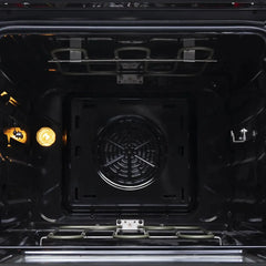 Forno 24" Loiano Electric Range with 4 Burners in Stainless Steel - FFSEL6090-24 - The Home Selection