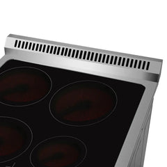 Forno 24" Loiano Electric Range with 4 Burners in Stainless Steel - FFSEL6090-24 - The Home Selection