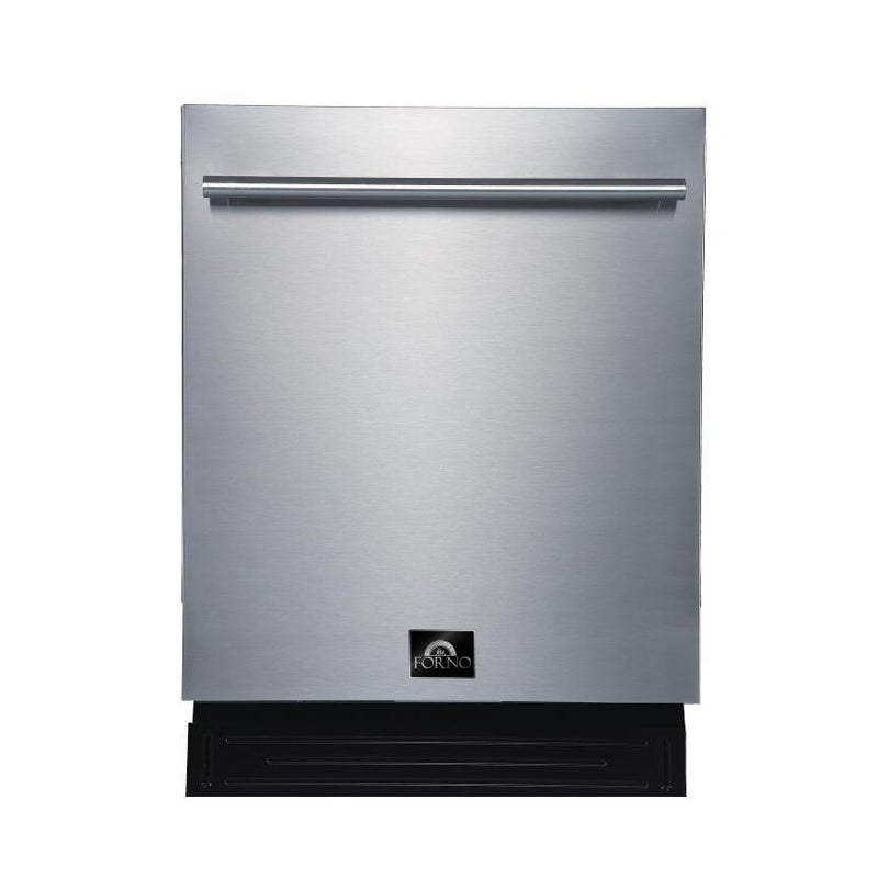 Forno 24″ Pro-Style Built-In Dishwasher in Stainless Steel - FDWBI8004-24S - The Home Selection