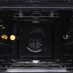 Forno 24" Pro-Style Electric Range with 4 Burners in Stainless Steel - FFSEL6069-24 - The Home Selection