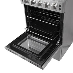 Forno 24" Pro-Style Electric Range with 4 Burners in Stainless Steel - FFSEL6069-24 - The Home Selection