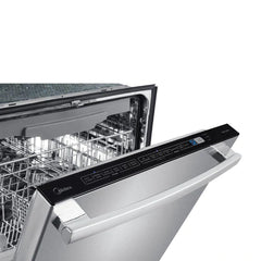 Forno 3-Piece Appliance Package - 36" Dual Fuel Range, Pro-Style Refrigerator, and Dishwasher in Stainless Steel - The Home Selection