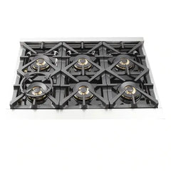 Forno 3-Piece Pro Appliance Package - 36" Gas Range, Pro-Style Refrigerator, and Dishwasher in Stainless Steel - The Home Selection