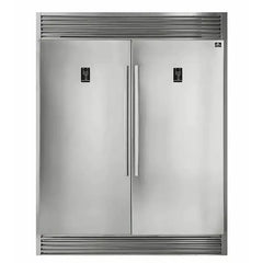 Forno 3-Piece Pro Appliance Package - 48" Gas Range, 56" Pro-Style Refrigerator, and Dishwasher in Stainless Steel - The Home Selection