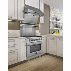 Forno 30" Capriasca Dual Fuel Range with 240v Electric Oven - 5 Burners, Convection Oven and 100,000 BTUs - FFSGS6187-30 - The Home Selection