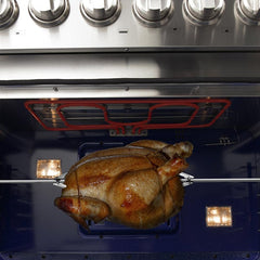 Forno 30" Capriasca Dual Fuel Range with 240v Electric Oven - 5 Burners, Convection Oven and 100,000 BTUs - FFSGS6187-30 - The Home Selection