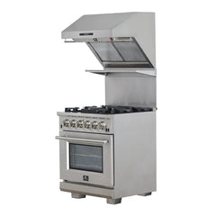 Forno 30" Capriasca Gas Range with 5 Burners, Convection Oven and 100,000 BTUs - FFSGS6260-30 - The Home Selection