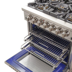 Forno 30" Capriasca Gas Range with 5 Burners, Convection Oven and 100,000 BTUs - FFSGS6260-30 - The Home Selection
