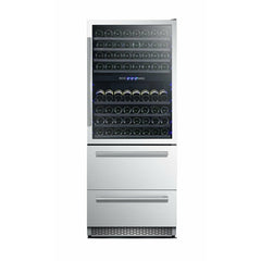 Forno 30" Dual Zone Wine Cooler & Refrigerator Drawer - FWCDR6661-30S - The Home Selection