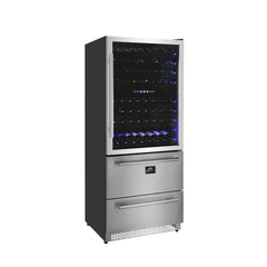 Forno 30" Dual Zone Wine Cooler & Refrigerator Drawer - FWCDR6661-30S - The Home Selection