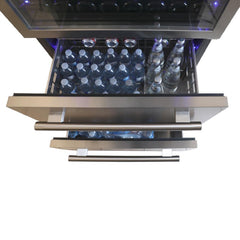 Forno 30" Dual Zone Wine Cooler & Refrigerator Drawer - FWCDR6661-30S - The Home Selection