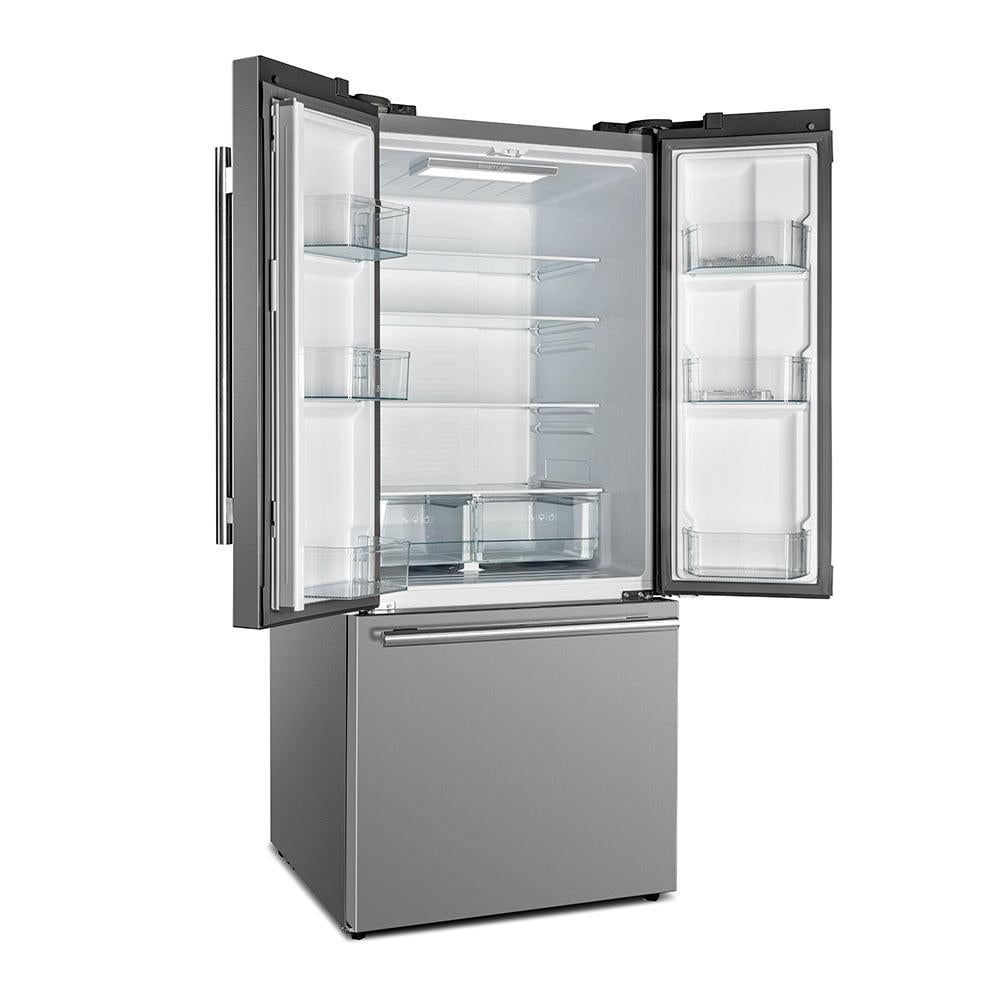 FORNO 31 in 17.5 cu ft French Door Refrigerator with Ice Marker in Stainless Steel - FFFFD1974-31SB - The Home Selection