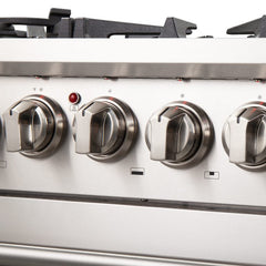 Forno 36" Capriasca Dual Fuel Range - Gas Cooktop with 240v Electric Oven - 6 Burners, Convection Oven and 120,000 BTUs - FFSGS6187-36 - The Home Selection