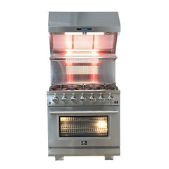 Forno 36" Capriasca Gas Range with 6 Burners, Convection Oven and 120,000 BTUs - FFSGS6260-36 - The Home Selection