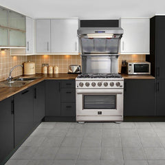 Forno 36" Capriasca Gas Range with 6 Burners, Convection Oven and 120,000 BTUs - FFSGS6260-36 - The Home Selection