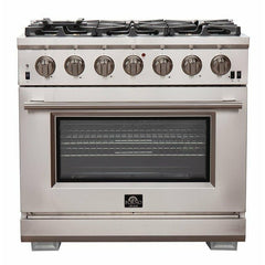 Forno 36" Capriasca Gas Range with 6 Burners, Convection Oven and 120,000 BTUs - FFSGS6260-36 - The Home Selection