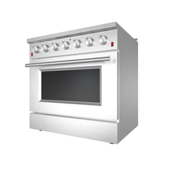 Forno 36" Freestanding Gas Range with AIRFRYER - REVERSIBLE GRIDDLE - WOK RING - FFSGS6291-36 - The Home Selection