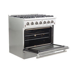Forno 36" Galiano Gas Range with 6 Burners - FFSGS6244-36 - The Home Selection