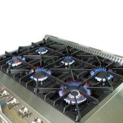 Forno 36" Galiano Gas Range with 6 Burners - FFSGS6244-36 - The Home Selection