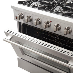 Forno 36" Galiano Gas Range with 6 Burners - FFSGS6244-36 - The Home Selection