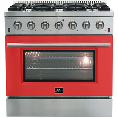 Forno 36" Galiano Gas Range with 6 Burners - FFSGS6244-36 - The Home Selection