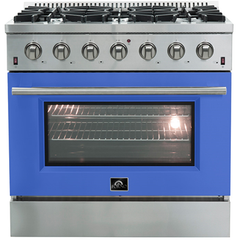Forno 36" Galiano Gas Range with 6 Burners - FFSGS6244-36 - The Home Selection