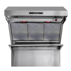 Forno 36" Wall Mount Range Hood with Red Light Warmer, Shelf/Backsplash, and 1200 CFM Motor - FRHWM5029-36HB - The Home Selection
